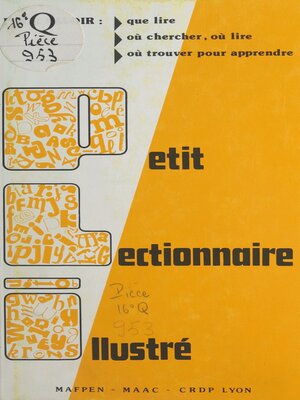 cover image of Petit lectionnaire illustré ou Guide-lecture à l'usage des maîtres et maîtresses du premier degré
